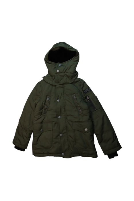 A Green Puffer/Quilted Coats & Outerwear from Diesel in size 6T for boy. (Front View)