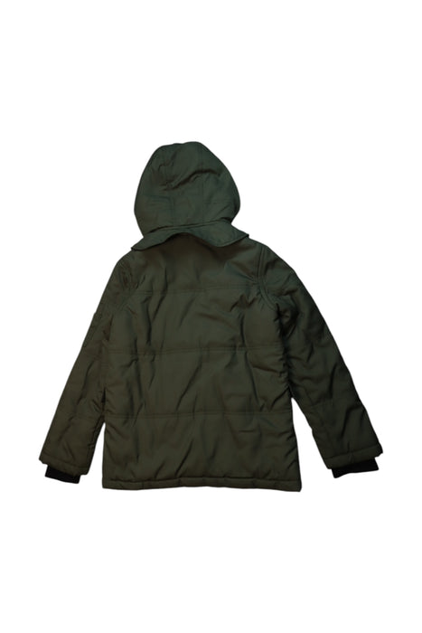 A Green Puffer/Quilted Coats & Outerwear from Diesel in size 6T for boy. (Back View)