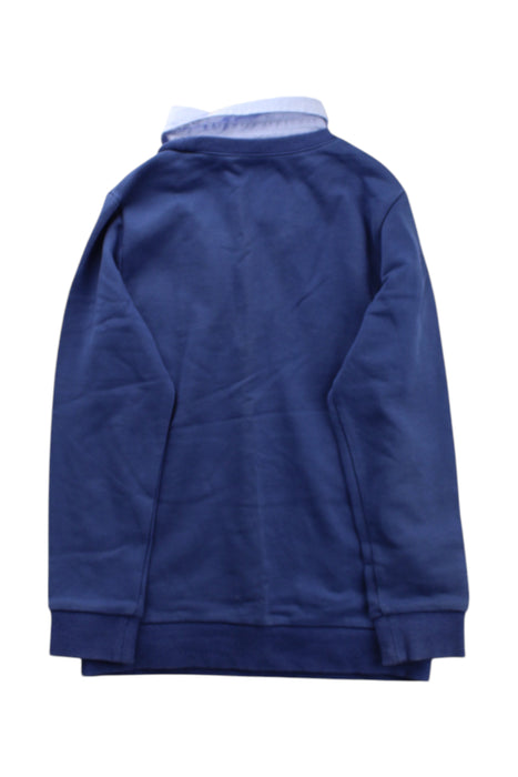 A Blue Long Sleeve Tops from Chickeeduck in size 7Y for boy. (Back View)