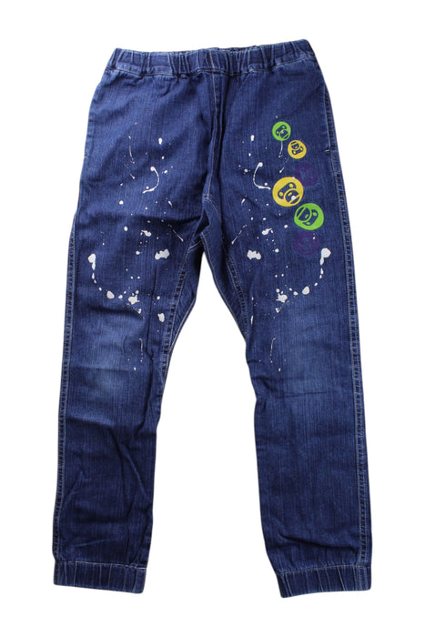 A Blue Casual Pants from BAPE KIDS in size 10Y for boy. (Front View)