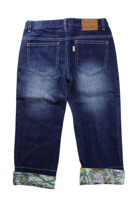 A Multicolour Jeans from As Know As Ponpoko in size 10Y for neutral. (Back View)