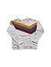 A White Crewneck Sweatshirts from miles baby in size 6T for boy. (Front View)