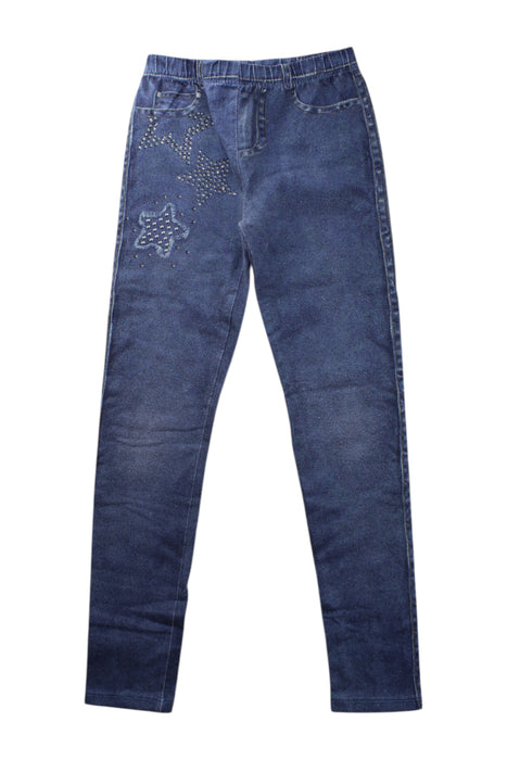 A Blue Jeggings from Mayoral in size 8Y for girl. (Front View)