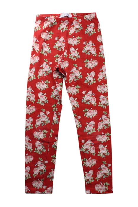 A Red Leggings from Monnalisa in size 8Y for girl. (Front View)