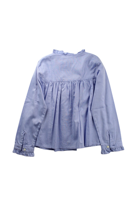 A Blue Long Sleeve Shirts from Mayoral in size 7Y for girl. (Back View)
