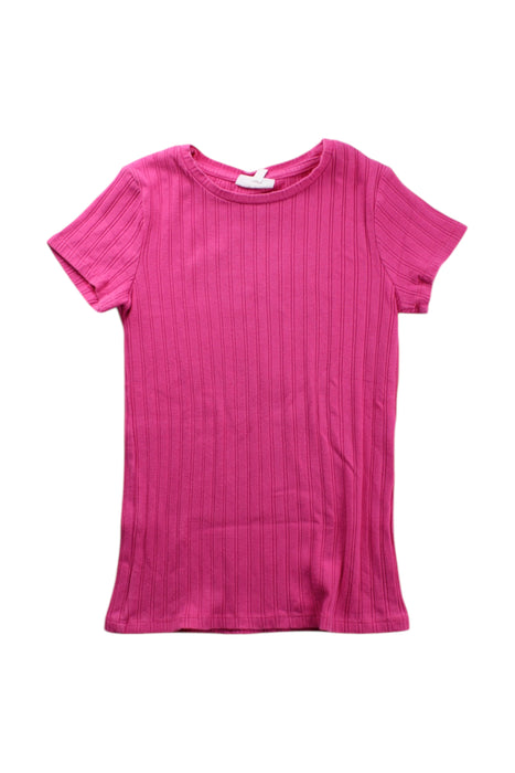 A Pink Short Sleeve T Shirts from Seed in size 7Y for girl. (Front View)