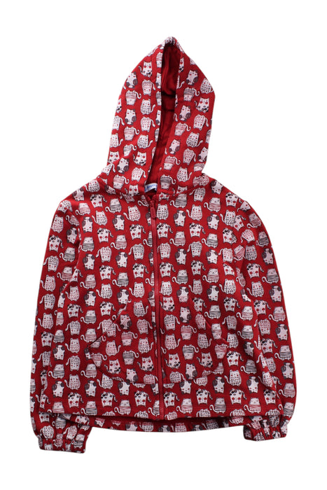 A Red Zippered Sweatshirts from Mayoral in size 8Y for neutral. (Front View)