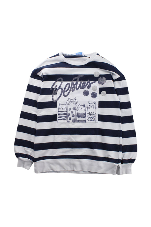A Navy Sweatshirts from Mayoral in size 8Y for neutral. (Front View)