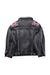 A Black Lightweight Jackets from Monnalisa in size 6T for girl. (Back View)