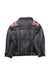 A Black Lightweight Jackets from Monnalisa in size 6T for girl. (Back View)