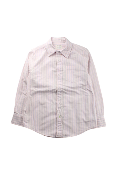 A White Long Sleeve Shirts from Crewcuts in size 6T for neutral. (Front View)