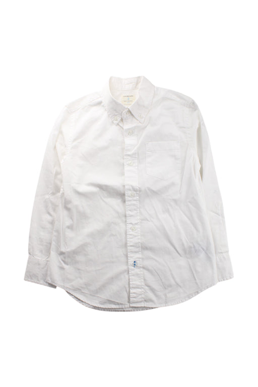 A White Long Sleeve Shirts from Crewcuts in size 6T for boy. (Front View)