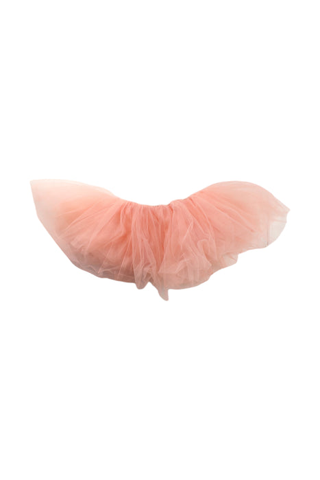 A Peach Tulle Skirts from Tutulamb in size 5T for girl. (Front View)