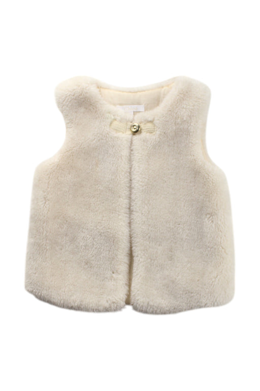 A Ivory Dress Up Vests from Chloe in size 4T for girl. (Front View)