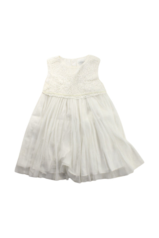 A White Sleeveless Dresses from Mamas & Papas in size 18-24M for girl. (Front View)