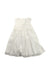 A White Sleeveless Dresses from Mamas & Papas in size 18-24M for girl. (Front View)
