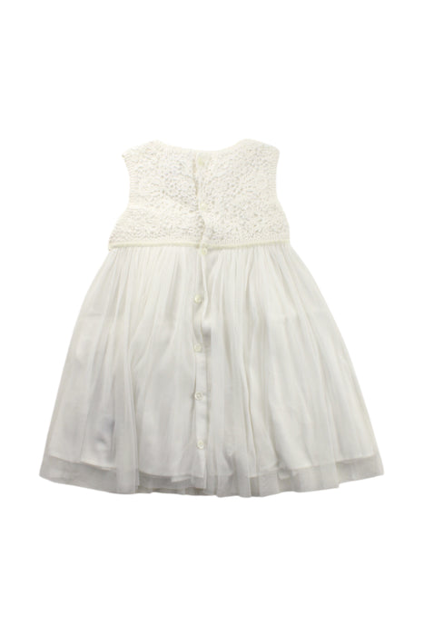 A White Sleeveless Dresses from Mamas & Papas in size 18-24M for girl. (Back View)
