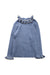 A Blue Long Sleeve Tops from Kalinka in size 4T for girl. (Front View)