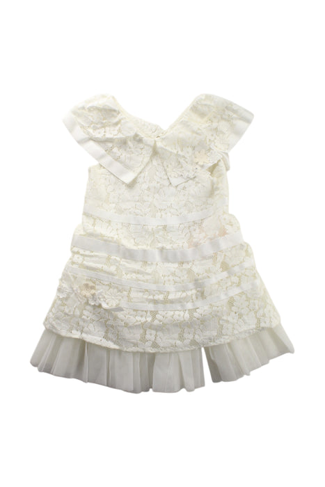 A White Sleeveless Dresses from Nicholas & Bears in size 12-18M for girl. (Front View)