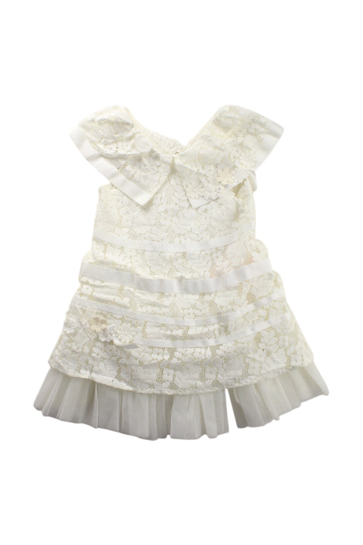 A White Sleeveless Dresses from Nicholas & Bears in size 12-18M for girl. (Front View)