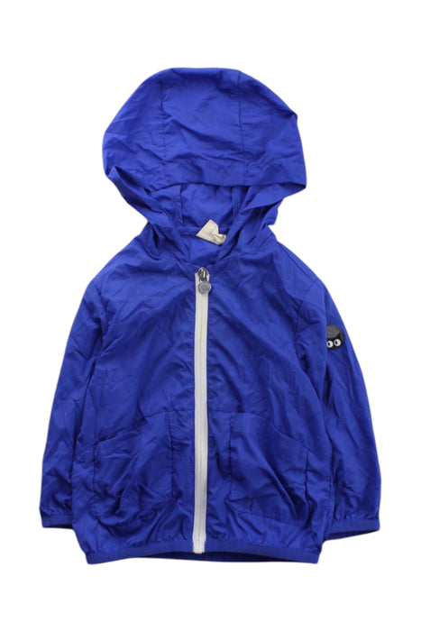 A Blue Lightweight Jackets from Momonittu in size 6-12M for neutral. (Front View)
