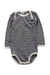 A Navy Long Sleeve Bodysuits from Petit Bateau in size 12-18M for neutral. (Front View)