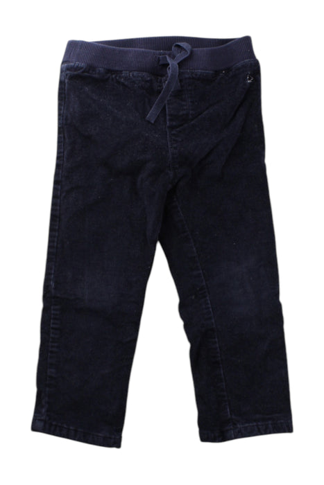 A Navy Casual Pants from Petit Bateau in size 3T for neutral. (Front View)