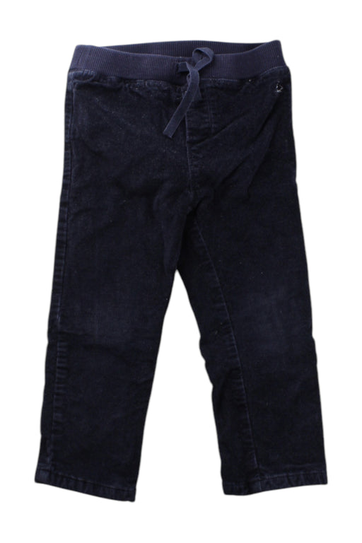 A Navy Casual Pants from Petit Bateau in size 3T for neutral. (Front View)
