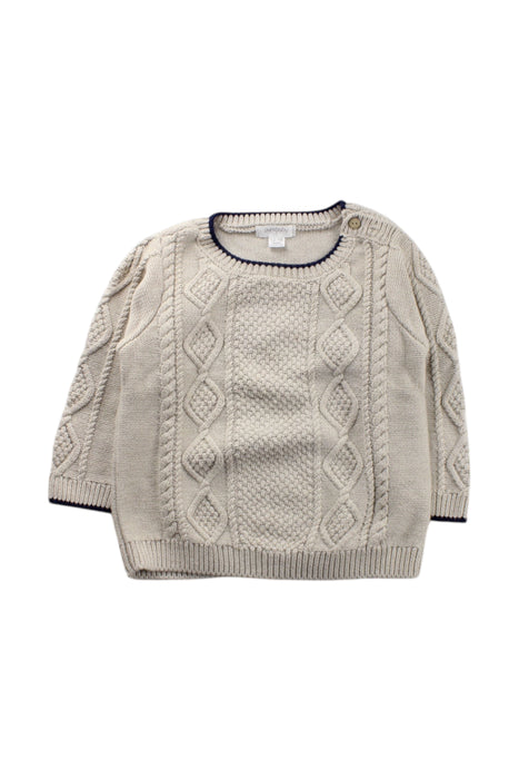 A Beige Knit Sweaters from Purebaby in size 12-18M for neutral. (Front View)