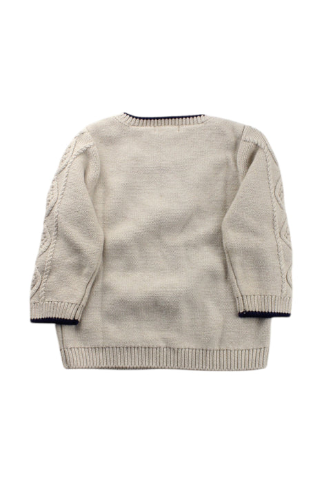 A Beige Knit Sweaters from Purebaby in size 12-18M for neutral. (Back View)