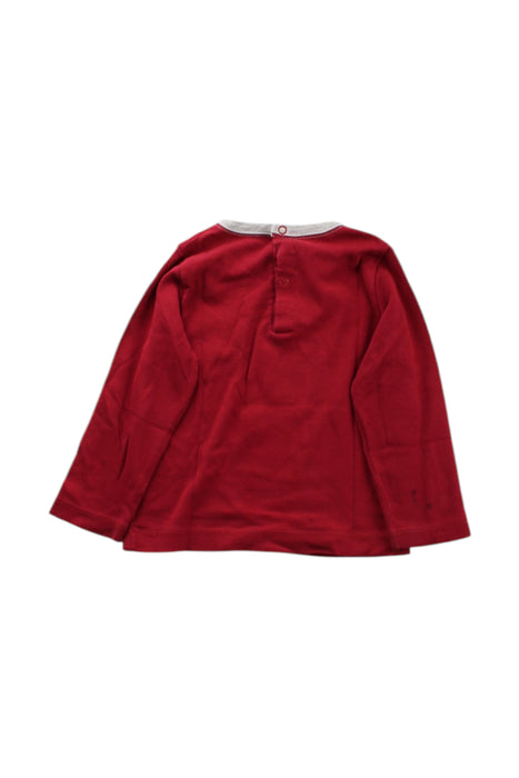 A Red Long Sleeve Tops from Petit Bateau in size 12-18M for neutral. (Back View)