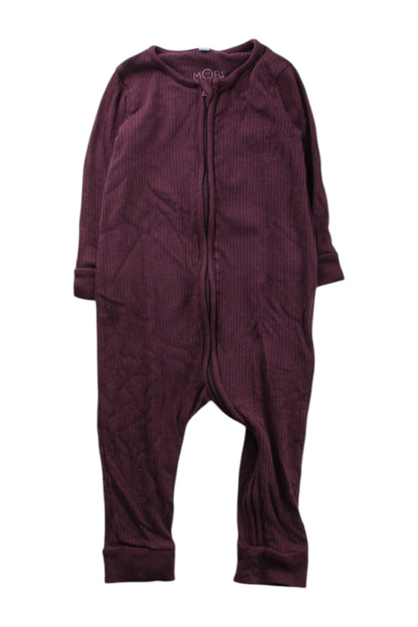 A Burgundy Onesies from Mori in size 12-18M for neutral. (Front View)