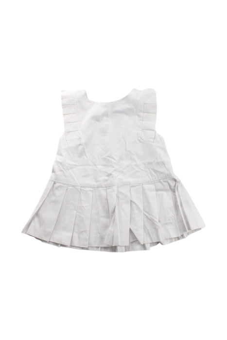 A White Sleeveless Dresses from Jacadi in size 3T for girl. (Front View)