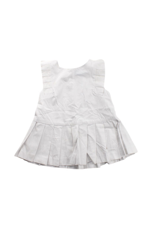 A White Sleeveless Dresses from Jacadi in size 3T for girl. (Front View)