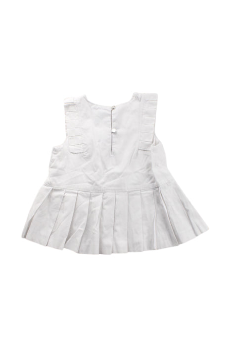 A White Sleeveless Dresses from Jacadi in size 3T for girl. (Back View)