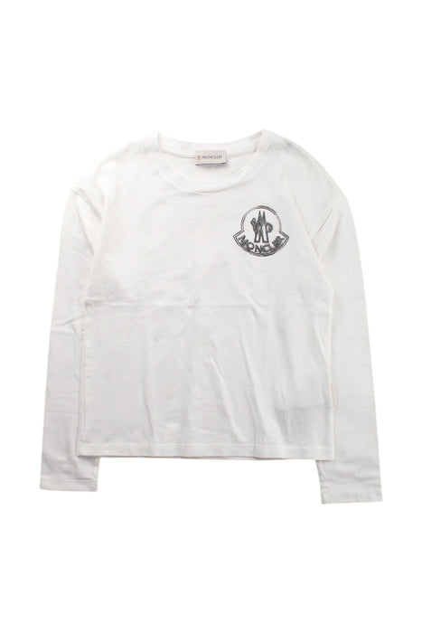 A White Long Sleeve T Shirts from Moncler in size 8Y for neutral. (Front View)