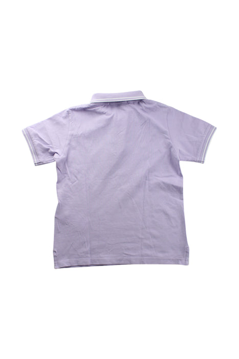 A Purple Short Sleeve Polos from Stone Island in size 8Y for boy. (Back View)