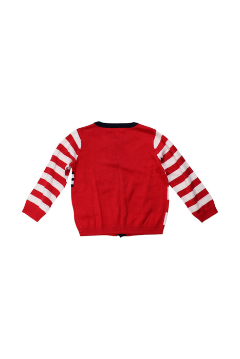 A Red Cardigans from ELLE in size 2T for girl. (Back View)
