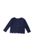 A Navy Cardigans from Jacadi in size 6T for girl. (Front View)