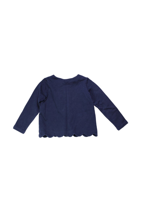 A Navy Cardigans from Jacadi in size 6T for girl. (Back View)