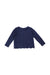 A Navy Cardigans from Jacadi in size 6T for girl. (Back View)