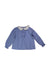 A Blue Long Sleeve Shirts from Jacadi in size 6T for girl. (Front View)