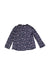 A Navy Long Sleeve Tops from Jacadi in size 4T for girl. (Back View)