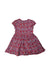 A Multicolour Short Sleeve Dresses from Jacadi in size 6T for girl. (Front View)