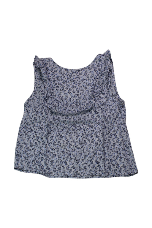 A Blue Sleeveless Tops from Jacadi in size 5T for girl. (Front View)