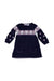 A Navy Sweater Dresses from Blueberi Boulevard in size 4T for girl. (Front View)