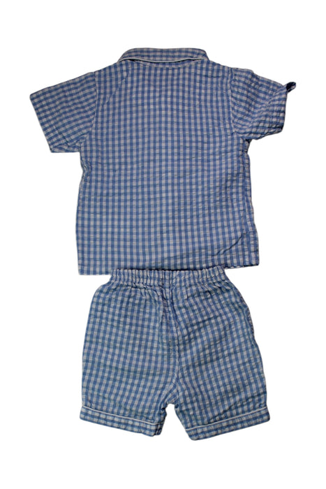 A Blue Shorts Sets from Jojo Maman Bébé in size 12-18M for boy. (Back View)