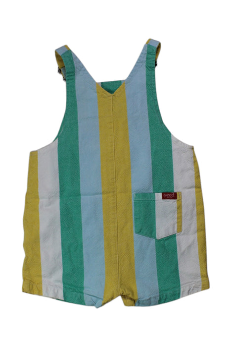 A Multicolour Overall Shorts from Seed in size 12-18M for girl. (Back View)