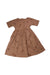 A Brown Short Sleeve Dresses from Rylee + Cru in size 5T for girl. (Front View)
