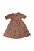 A Brown Short Sleeve Dresses from Rylee + Cru in size 5T for girl. (Back View)